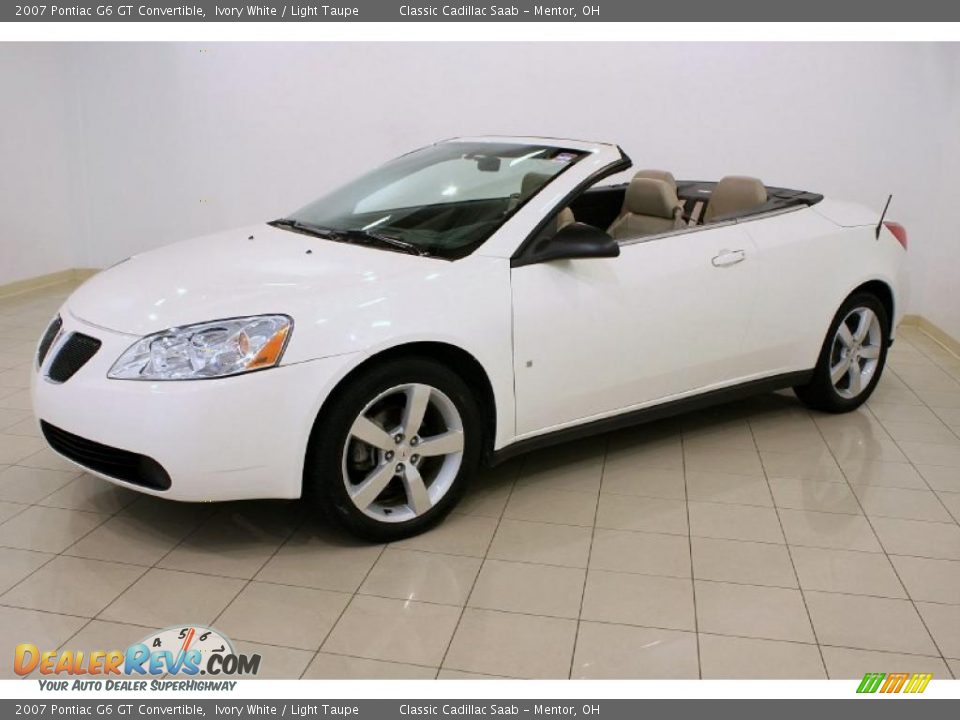 2007 Pontiac G6 GT Convertible Ivory White / Light Taupe Photo #3