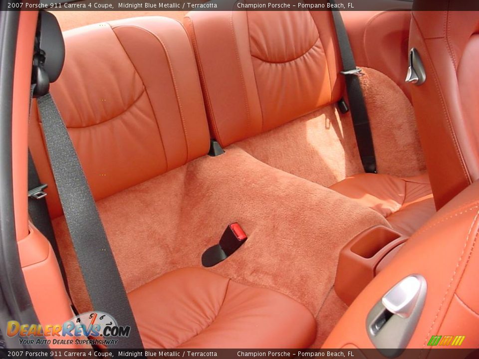 2007 Porsche 911 Carrera 4 Coupe Midnight Blue Metallic / Terracotta Photo #13