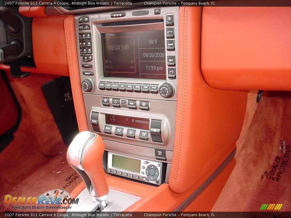 2007 Porsche 911 Carrera 4 Coupe Midnight Blue Metallic / Terracotta Photo #14