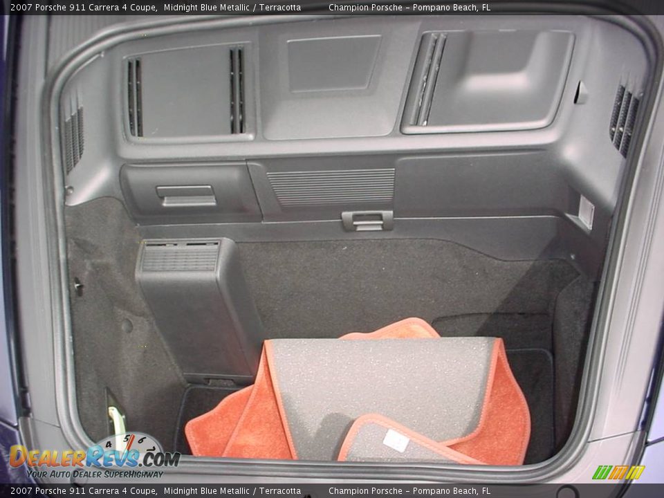 2007 Porsche 911 Carrera 4 Coupe Midnight Blue Metallic / Terracotta Photo #16