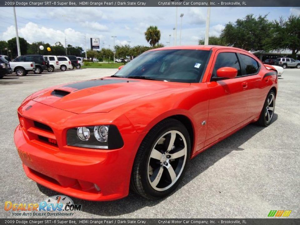 2009 Dodge Charger SRT-8 Super Bee HEMI Orange Pearl / Dark Slate Gray Photo #1