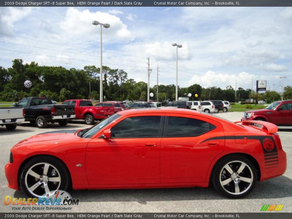 2009 Dodge Charger SRT-8 Super Bee HEMI Orange Pearl / Dark Slate Gray Photo #2