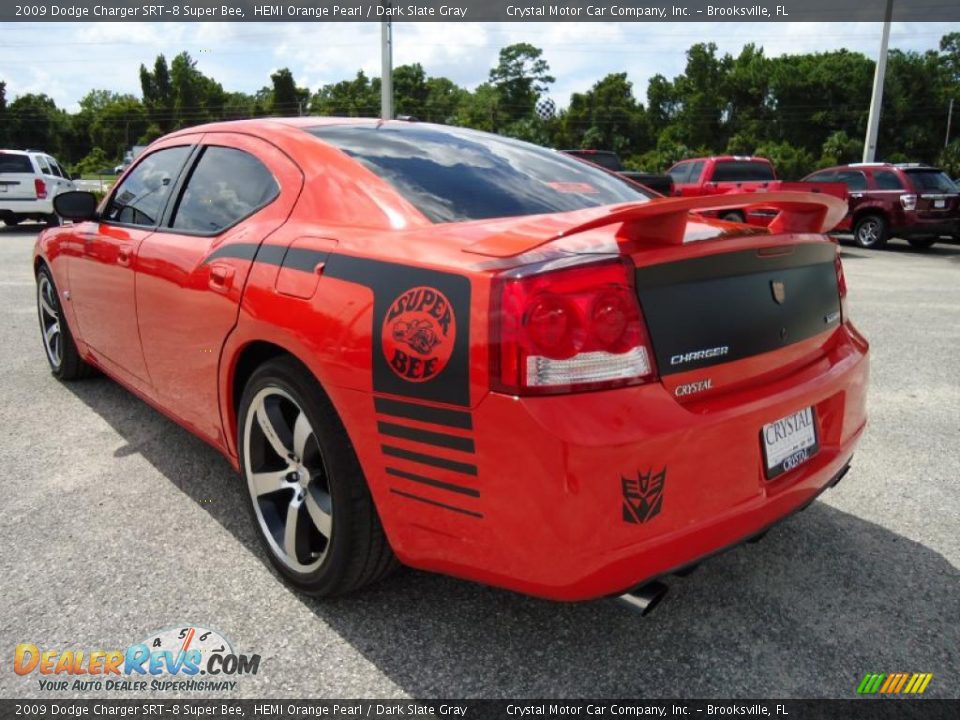 2009 Dodge Charger SRT-8 Super Bee HEMI Orange Pearl / Dark Slate Gray Photo #3