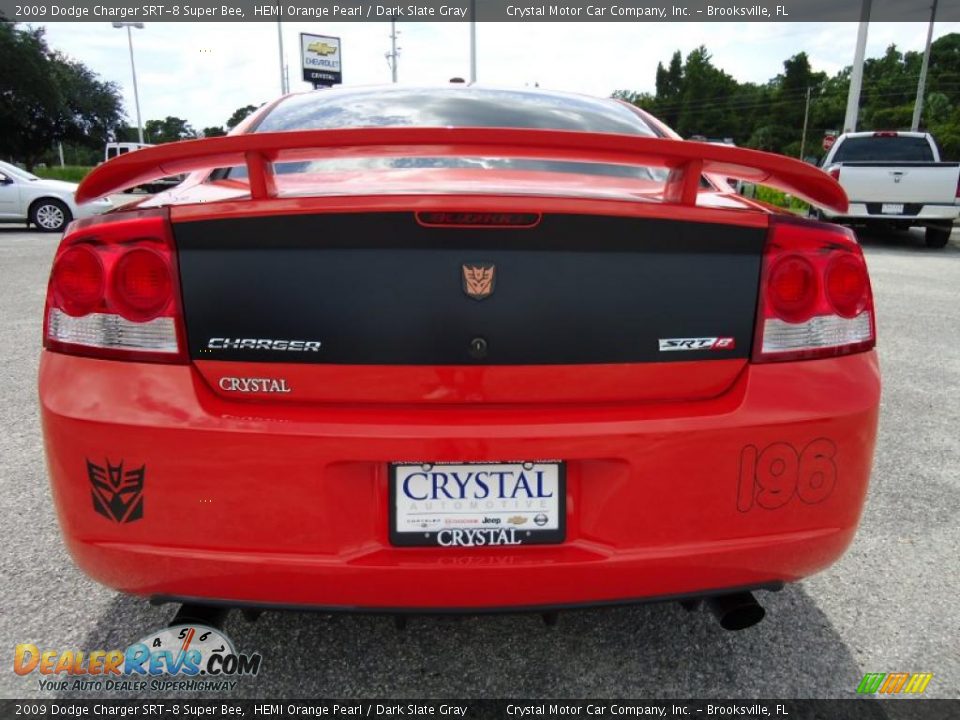 2009 Dodge Charger SRT-8 Super Bee HEMI Orange Pearl / Dark Slate Gray Photo #12