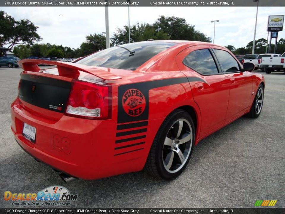 2009 Dodge Charger SRT-8 Super Bee HEMI Orange Pearl / Dark Slate Gray Photo #14