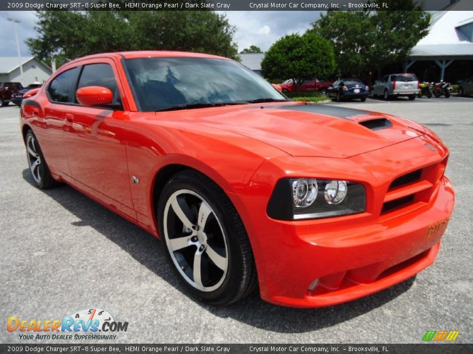 2009 Dodge Charger SRT-8 Super Bee HEMI Orange Pearl / Dark Slate Gray Photo #16