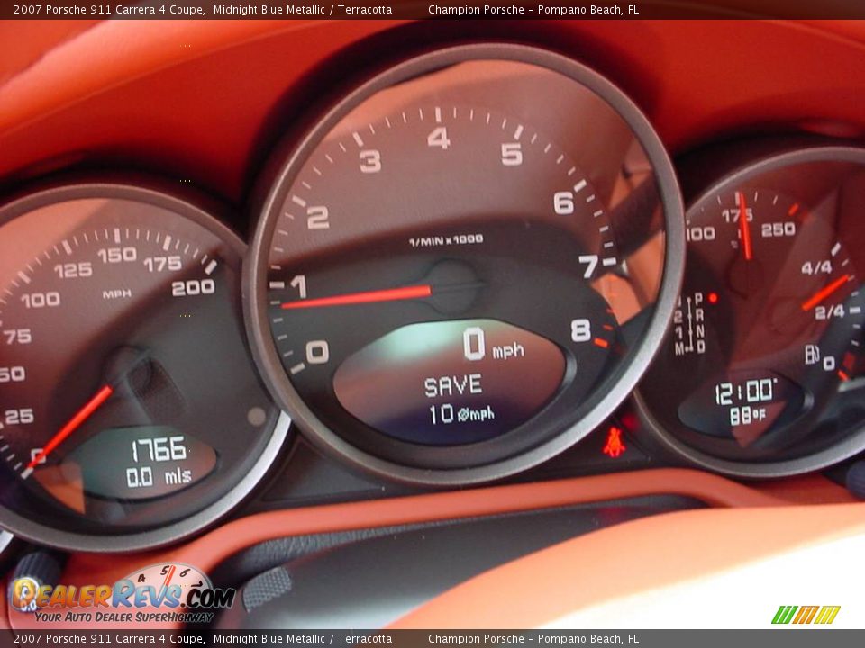 2007 Porsche 911 Carrera 4 Coupe Midnight Blue Metallic / Terracotta Photo #18