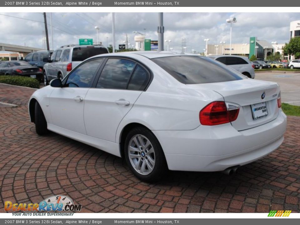 2007 BMW 3 Series 328i Sedan Alpine White / Beige Photo #3