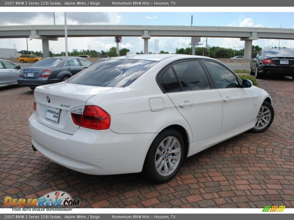 2007 BMW 3 Series 328i Sedan Alpine White / Beige Photo #5