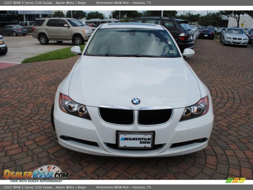 2007 BMW 3 Series 328i Sedan Alpine White / Beige Photo #8