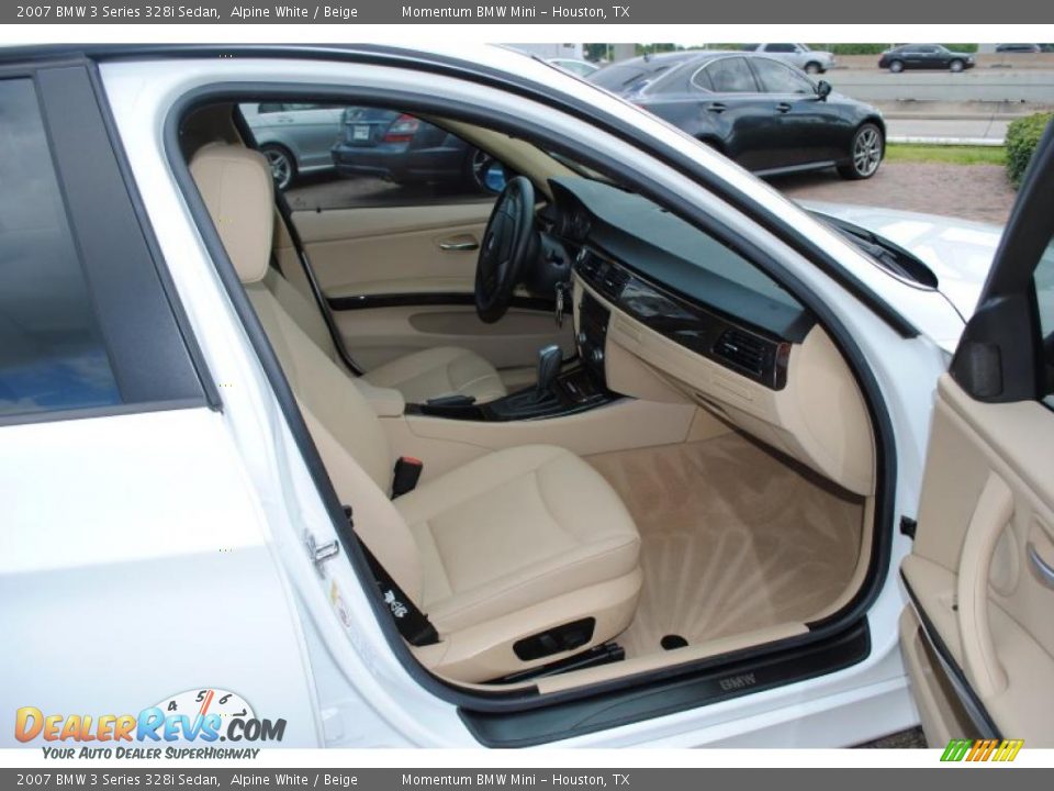 2007 BMW 3 Series 328i Sedan Alpine White / Beige Photo #9