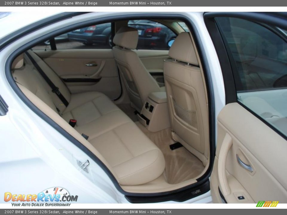 2007 BMW 3 Series 328i Sedan Alpine White / Beige Photo #10