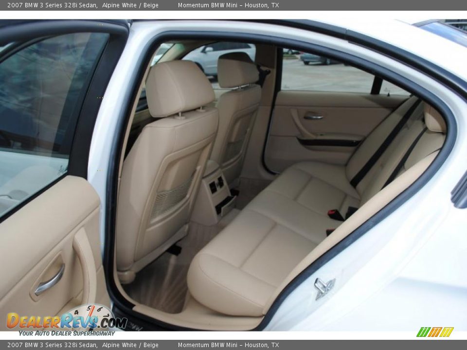 2007 BMW 3 Series 328i Sedan Alpine White / Beige Photo #12