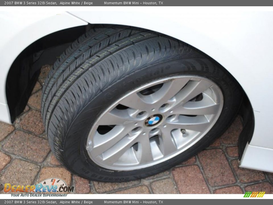 2007 BMW 3 Series 328i Sedan Alpine White / Beige Photo #18