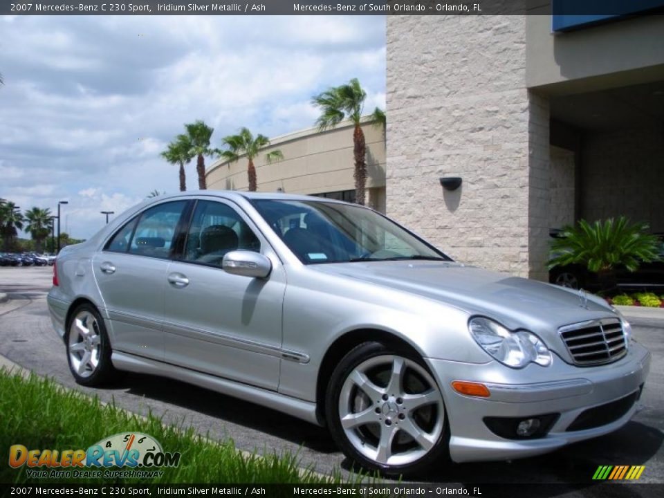 2007 Mercedes-Benz C 230 Sport Iridium Silver Metallic / Ash Photo #4