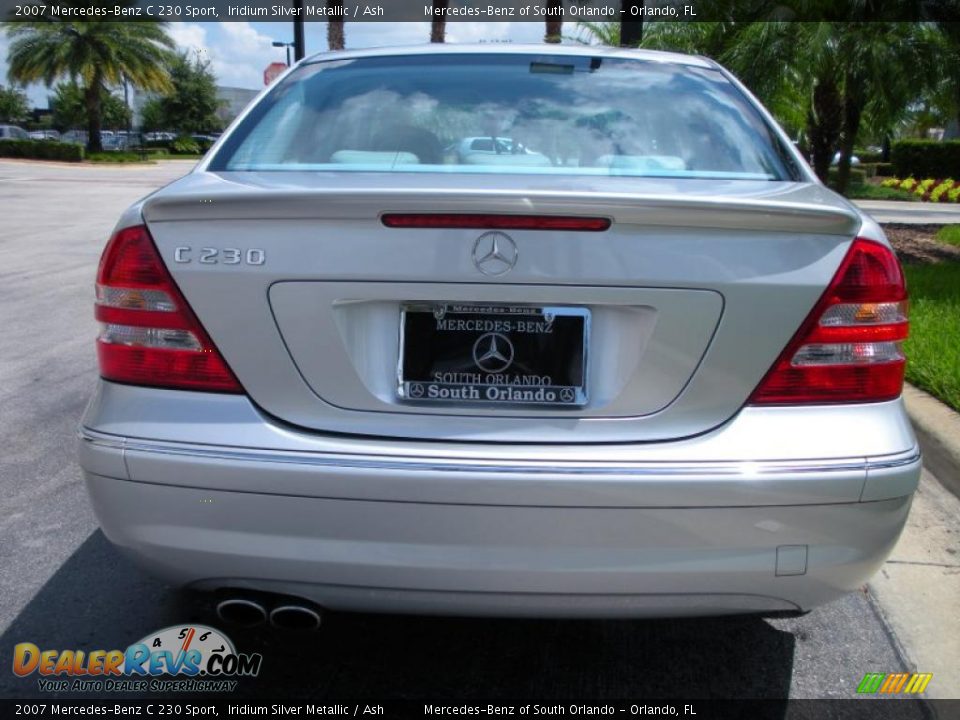 2007 Mercedes-Benz C 230 Sport Iridium Silver Metallic / Ash Photo #7