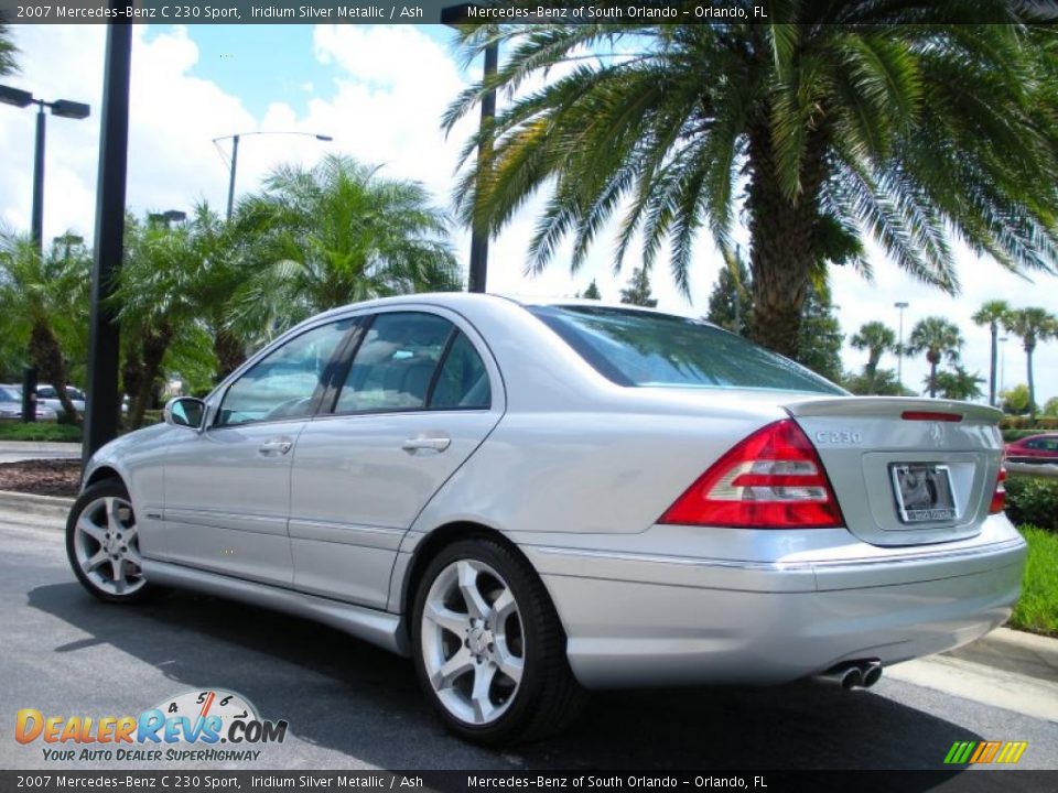 2007 Mercedes-Benz C 230 Sport Iridium Silver Metallic / Ash Photo #8