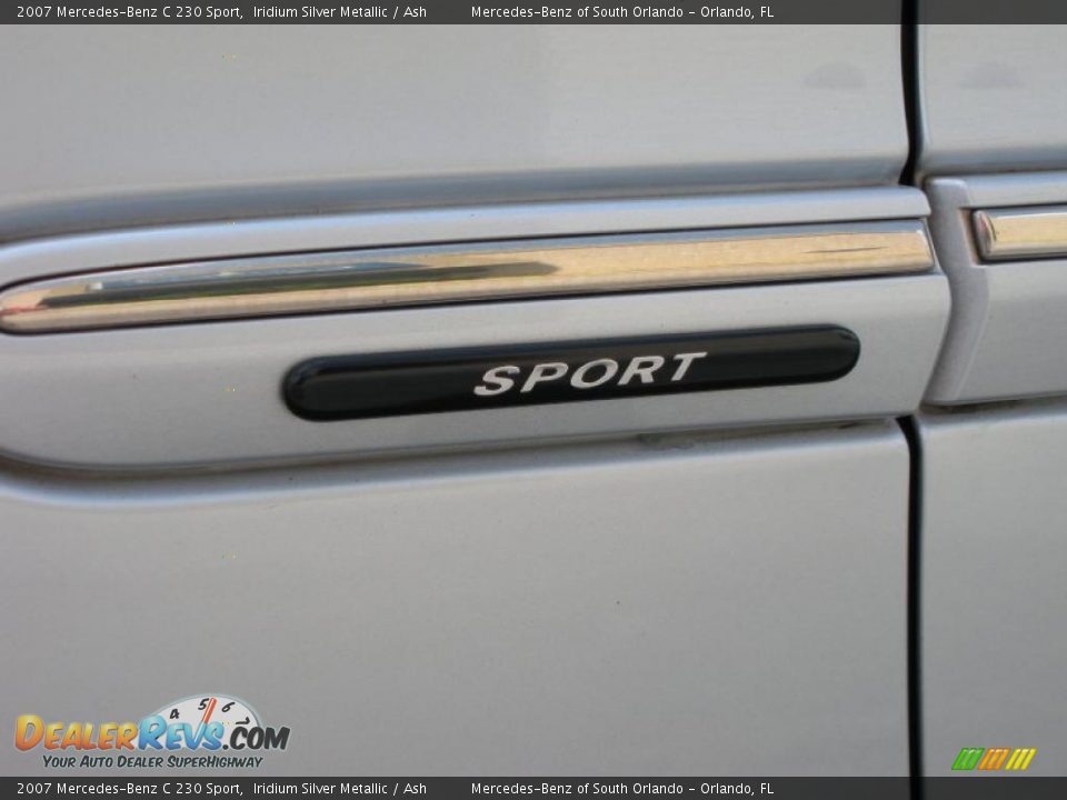 2007 Mercedes-Benz C 230 Sport Iridium Silver Metallic / Ash Photo #10