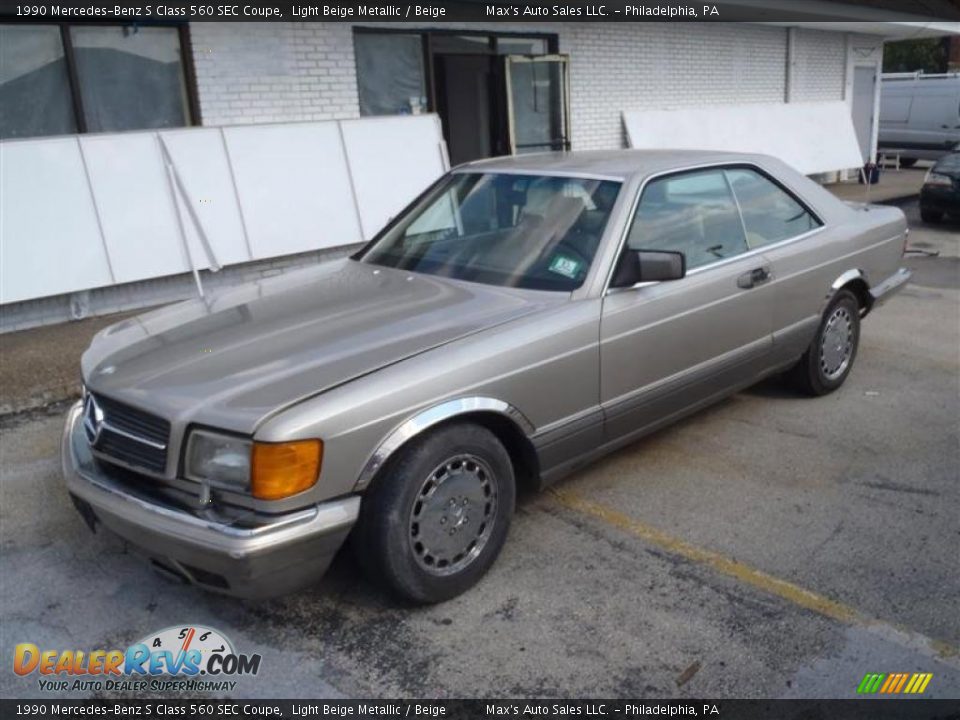 1990 Mercedes-Benz S Class 560 SEC Coupe Light Beige Metallic / Beige Photo #1