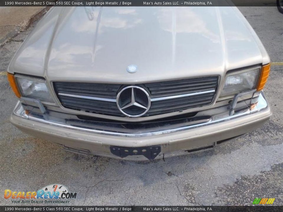 1990 Mercedes-Benz S Class 560 SEC Coupe Light Beige Metallic / Beige Photo #5