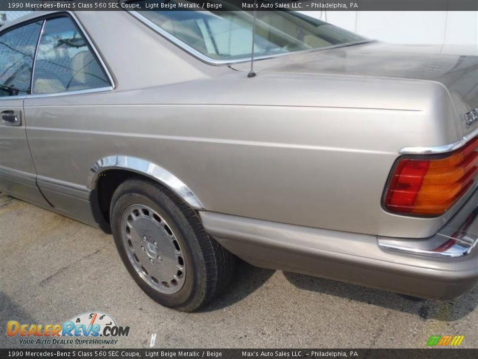 1990 Mercedes-Benz S Class 560 SEC Coupe Light Beige Metallic / Beige Photo #9
