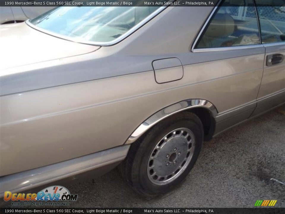 1990 Mercedes-Benz S Class 560 SEC Coupe Light Beige Metallic / Beige Photo #14