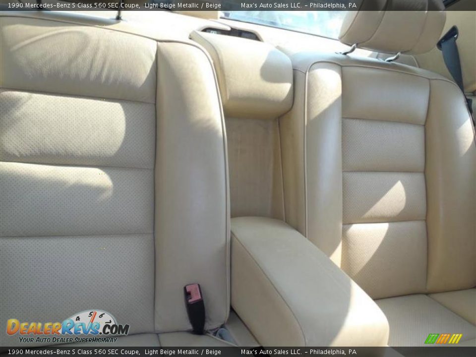 1990 Mercedes-Benz S Class 560 SEC Coupe Light Beige Metallic / Beige Photo #25