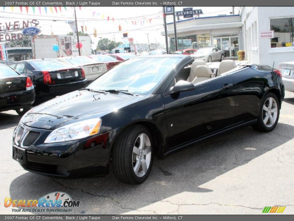 2007 Pontiac G6 GT Convertible Black / Light Taupe Photo #1