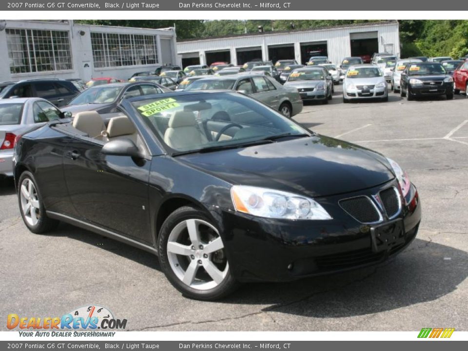 2007 Pontiac G6 GT Convertible Black / Light Taupe Photo #3