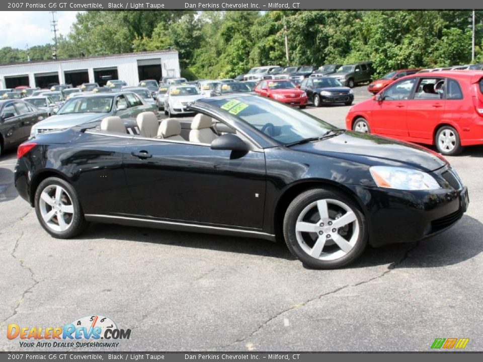 2007 Pontiac G6 GT Convertible Black / Light Taupe Photo #4