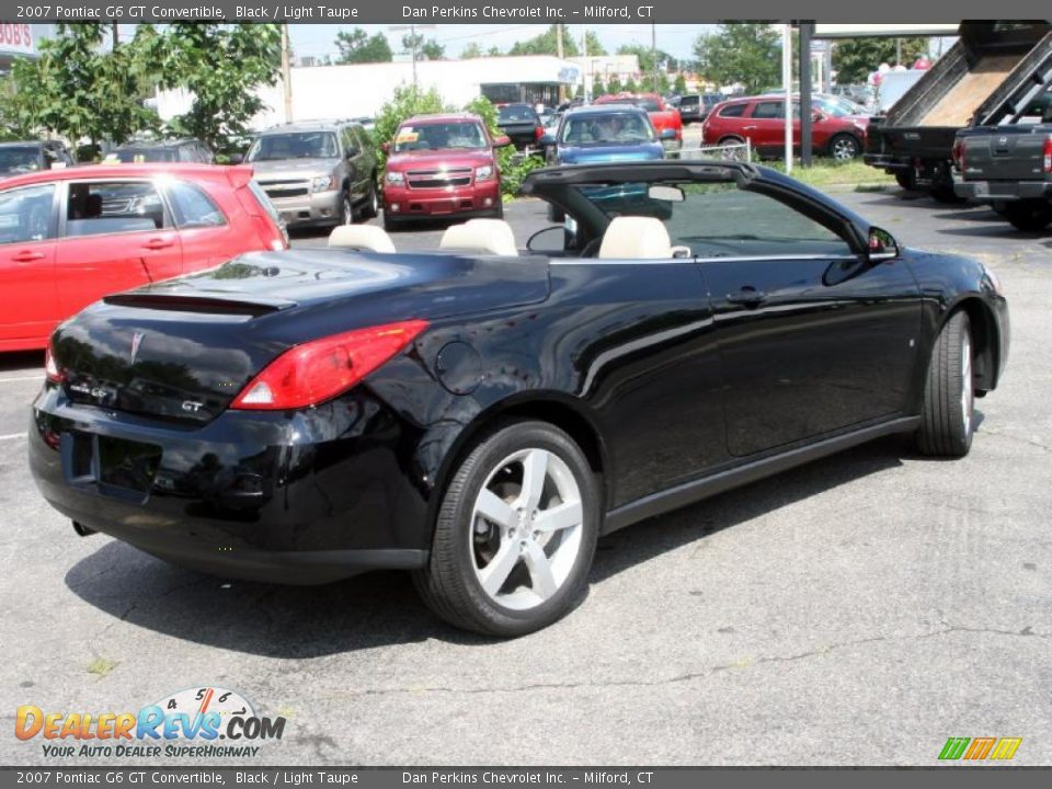 2007 Pontiac G6 GT Convertible Black / Light Taupe Photo #5