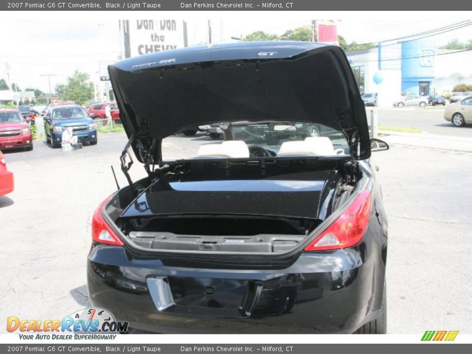 2007 Pontiac G6 GT Convertible Black / Light Taupe Photo #7