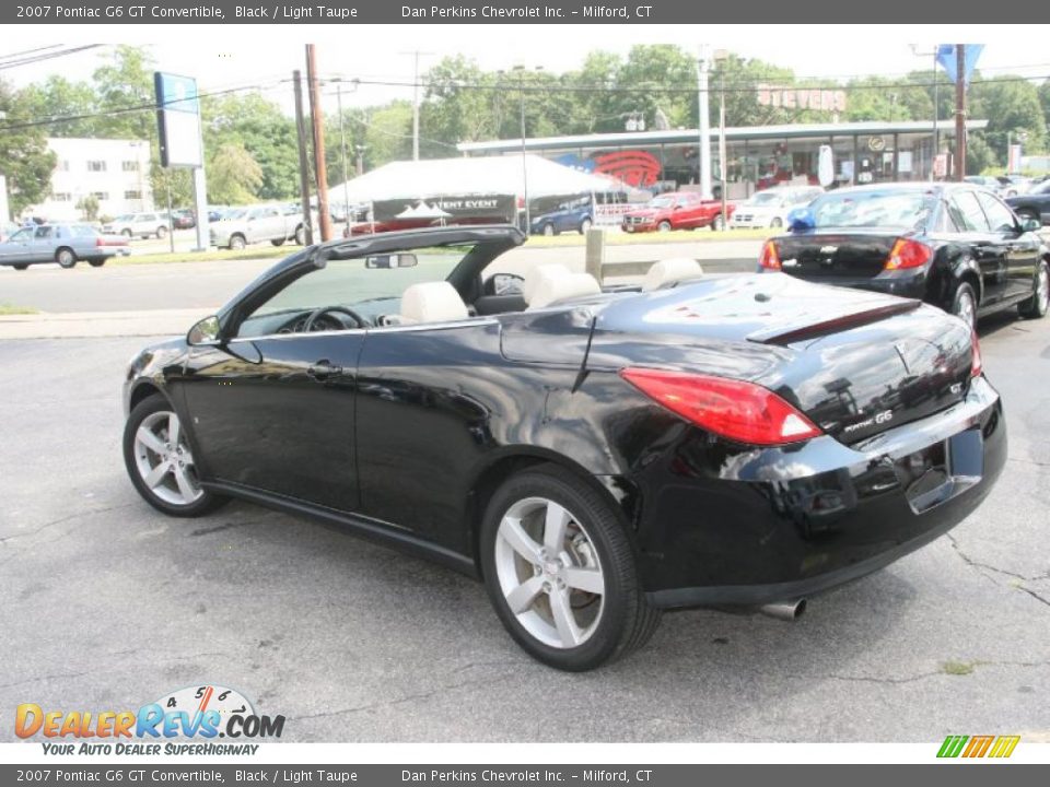 2007 Pontiac G6 GT Convertible Black / Light Taupe Photo #8