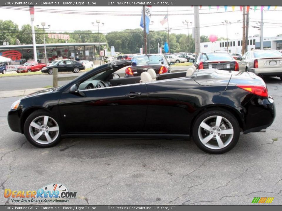 2007 Pontiac G6 GT Convertible Black / Light Taupe Photo #9