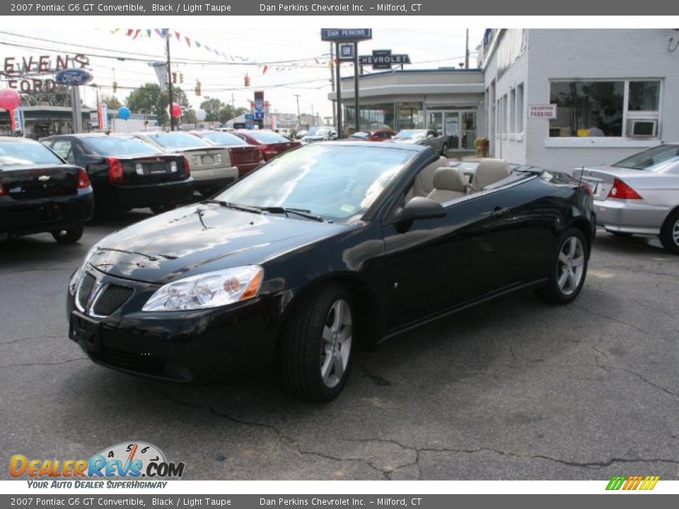 2007 Pontiac G6 GT Convertible Black / Light Taupe Photo #10