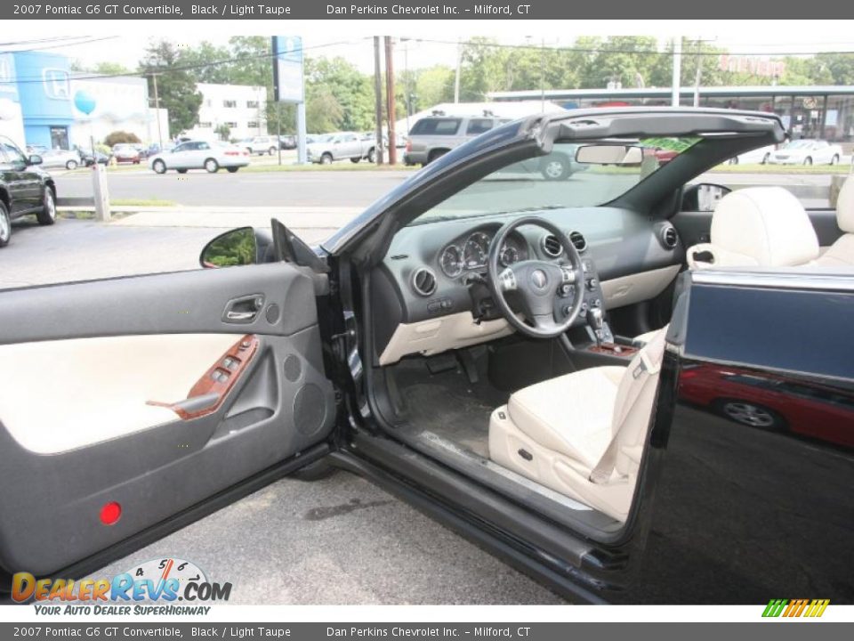 2007 Pontiac G6 GT Convertible Black / Light Taupe Photo #11