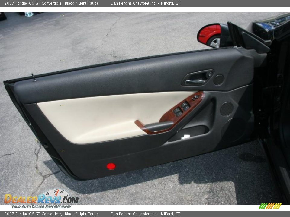 2007 Pontiac G6 GT Convertible Black / Light Taupe Photo #14