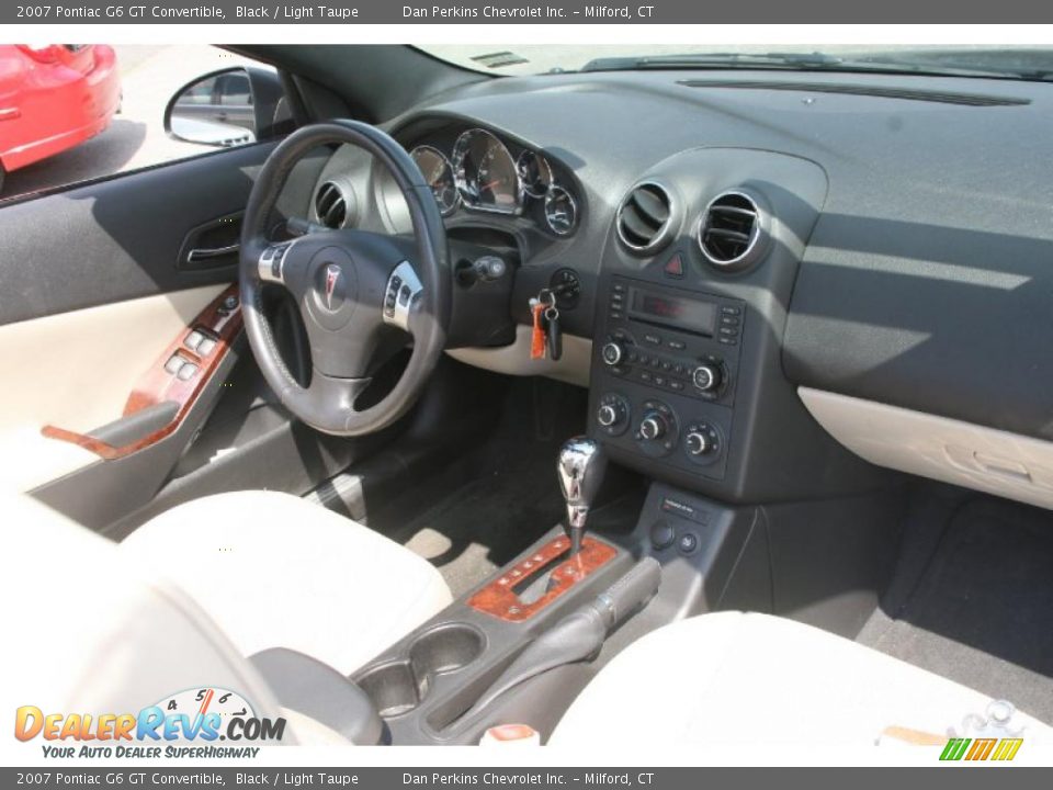 2007 Pontiac G6 GT Convertible Black / Light Taupe Photo #16