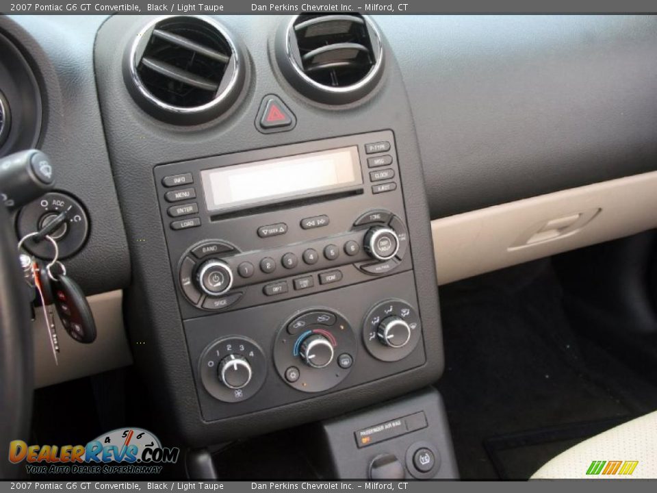 2007 Pontiac G6 GT Convertible Black / Light Taupe Photo #21