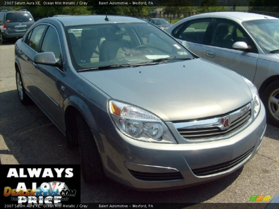 2007 Saturn Aura XE Ocean Mist Metallic / Gray Photo #1