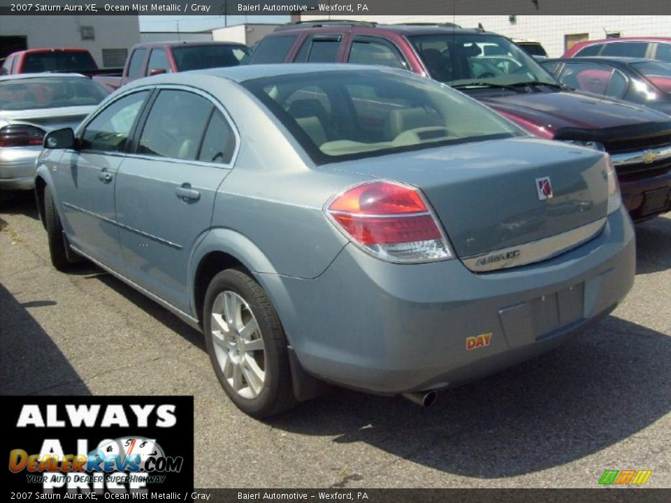 2007 Saturn Aura XE Ocean Mist Metallic / Gray Photo #2