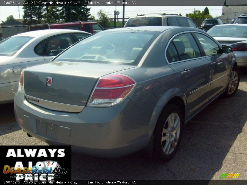 2007 Saturn Aura XE Ocean Mist Metallic / Gray Photo #3