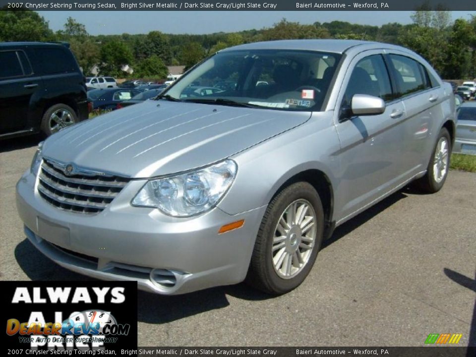 2007 Chrysler Sebring Touring Sedan Bright Silver Metallic / Dark Slate Gray/Light Slate Gray Photo #2