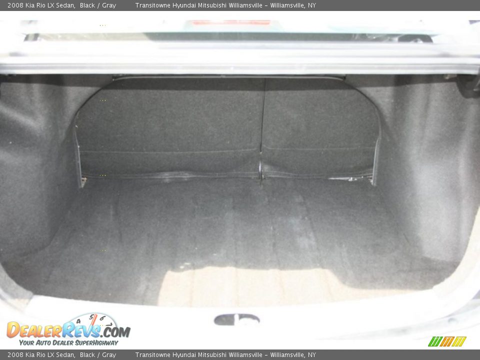 2008 Kia Rio LX Sedan Black / Gray Photo #11
