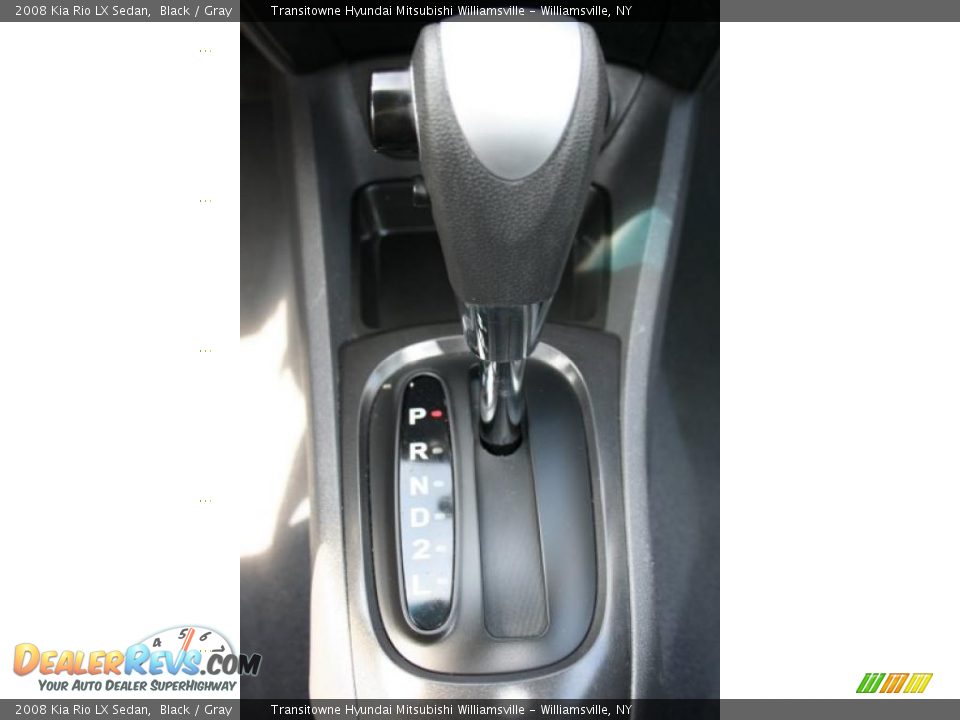 2008 Kia Rio LX Sedan Black / Gray Photo #21