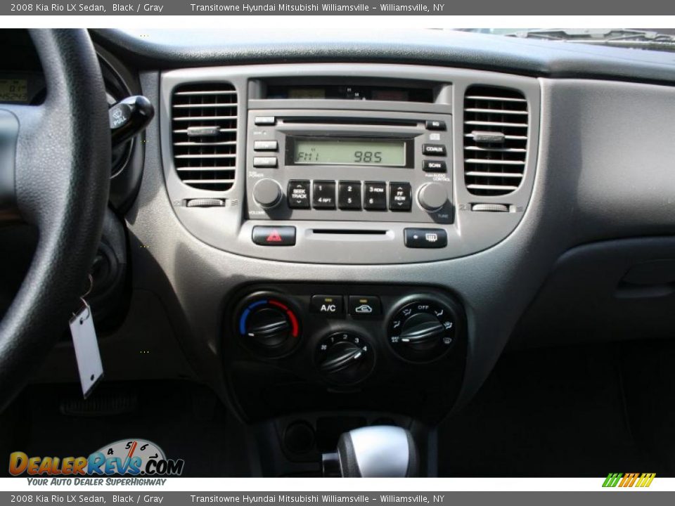 2008 Kia Rio LX Sedan Black / Gray Photo #22
