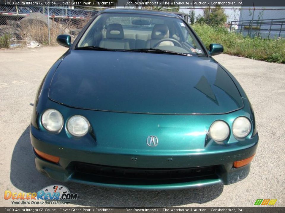 2000 Acura Integra GS Coupe Clover Green Pearl / Parchment Photo #3