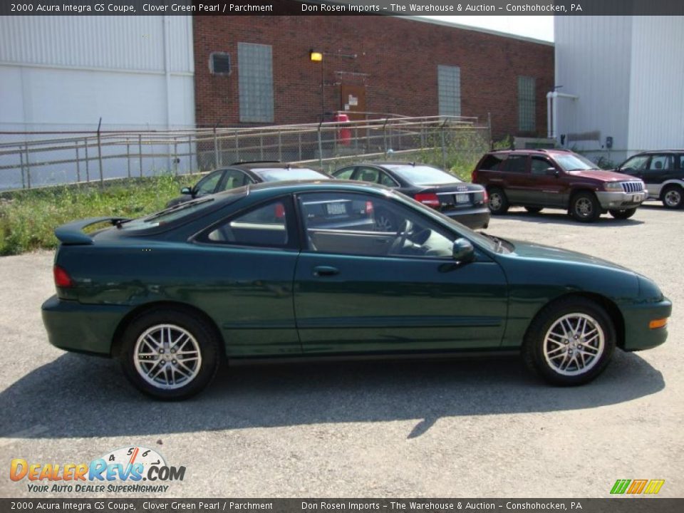 2000 Acura Integra GS Coupe Clover Green Pearl / Parchment Photo #7