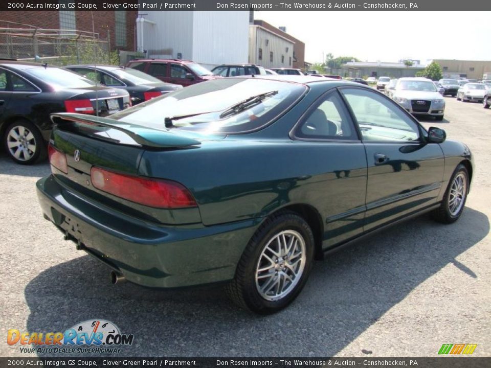 2000 Acura Integra GS Coupe Clover Green Pearl / Parchment Photo #8