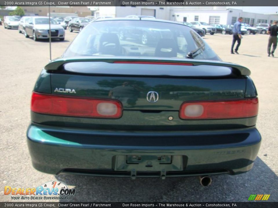 2000 Acura Integra GS Coupe Clover Green Pearl / Parchment Photo #9